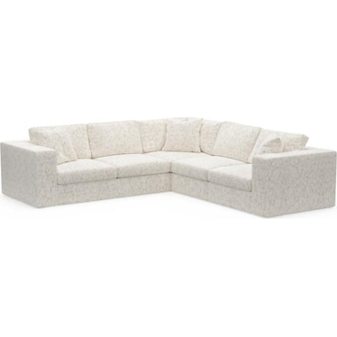 Collin Foam Comfort Sectional - Haley Oyster