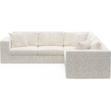 Collin Foam Comfort Sectional - Haley Oyster