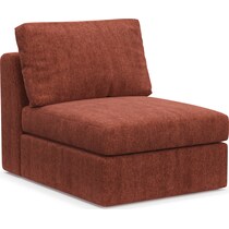 collin orange armless chair   