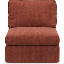 collin orange armless chair   