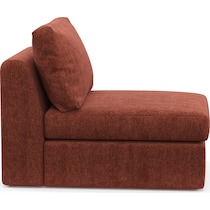 collin orange armless chair   