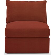 collin orange armless chair   