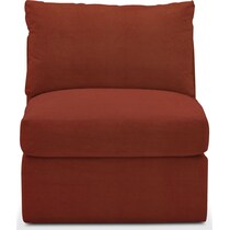 collin orange armless chair   