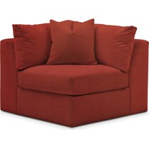 collin orange corner chair   