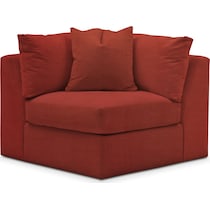 collin orange corner chair   