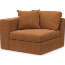 collin orange left arm facing chair   