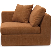 collin orange left arm facing chair   