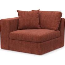 collin orange left arm facing chair   