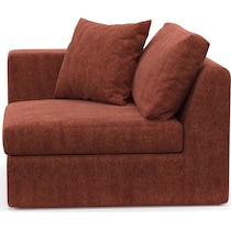 collin orange left arm facing chair   