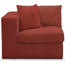 collin orange left arm facing chair   