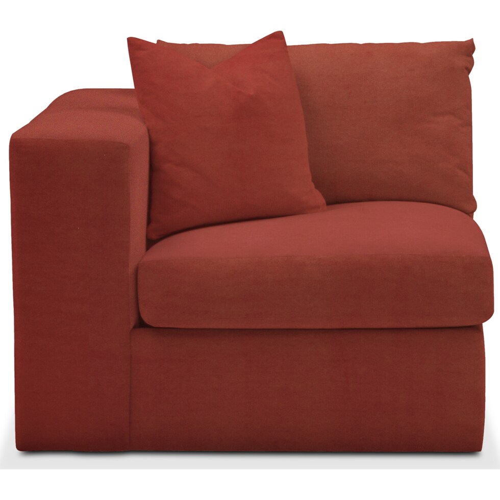 collin orange left arm facing chair   