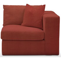 collin orange right arm facing chair   