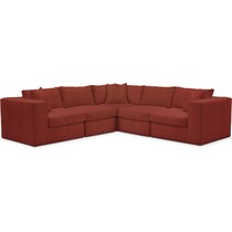 collin orange sectional   