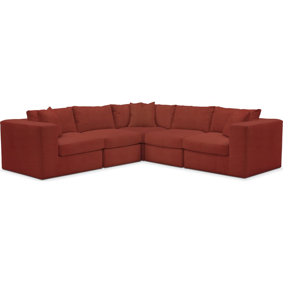 collin orange sectional   