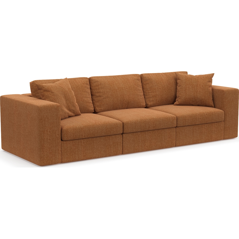 collin orange sofa   