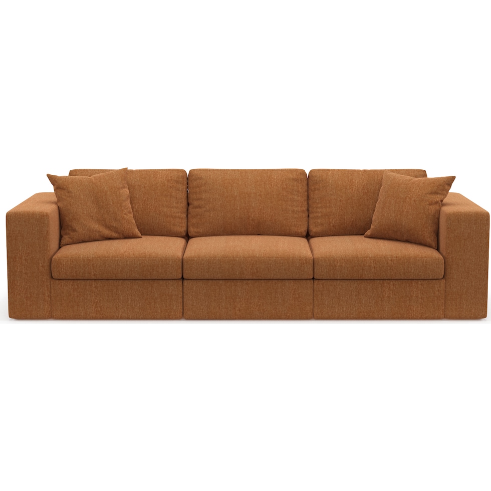 collin orange sofa   
