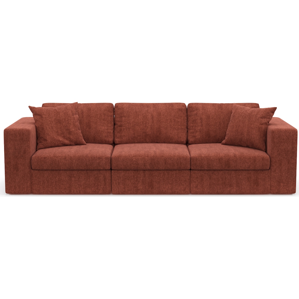 collin orange sofa   