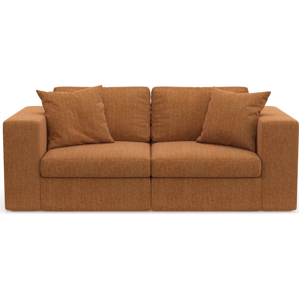 collin orange sofa   