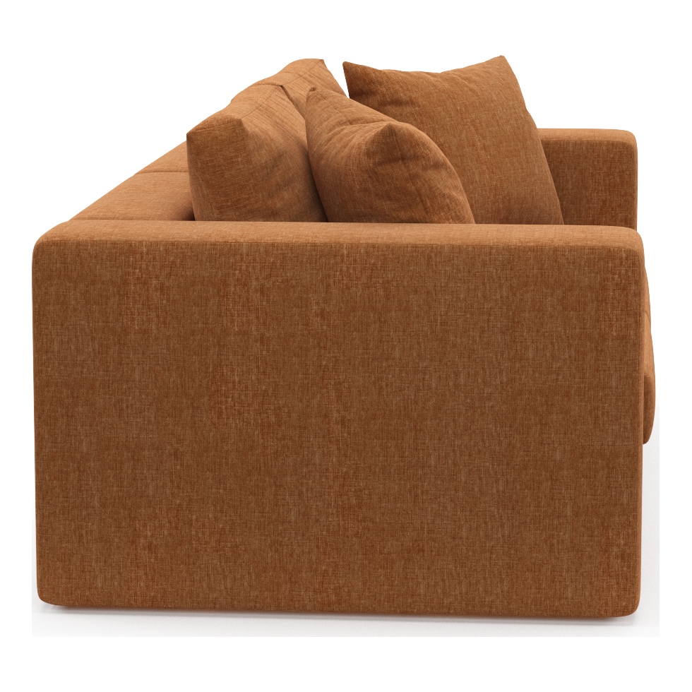 collin orange sofa   