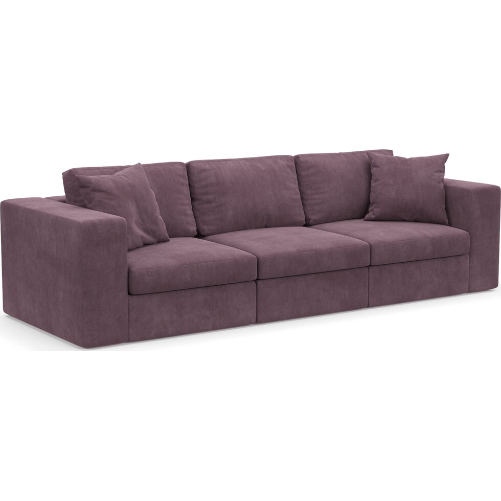 collin purple sofa   