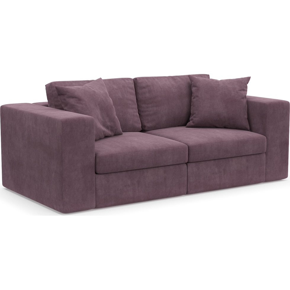 collin purple sofa   