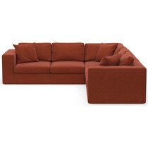 collin red  pc sectional   