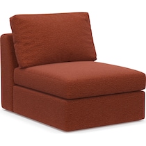 collin red armless chair   