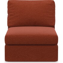 collin red armless chair   