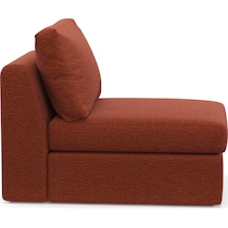 collin red armless chair   