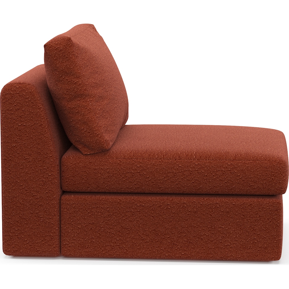 collin red armless chair   