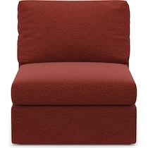 collin red armless chair   