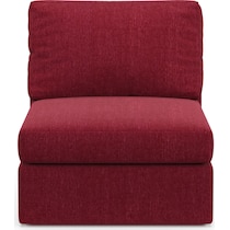 collin red armless chair   