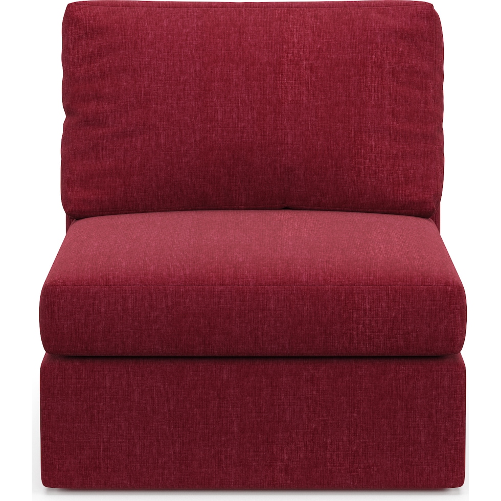 collin red armless chair   