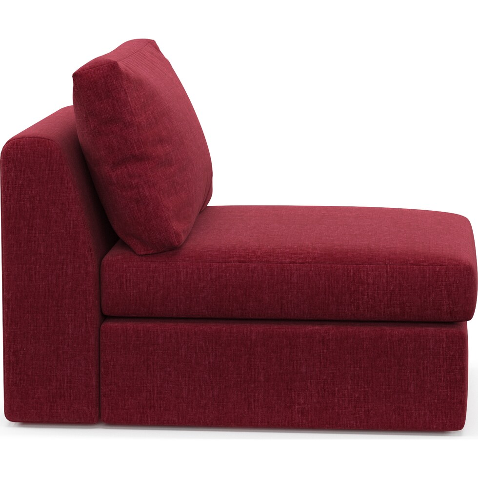 collin red armless chair   