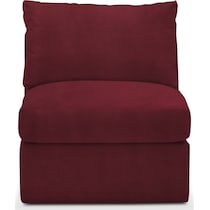 collin red armless chair   