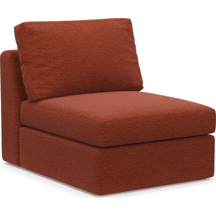 Collin Hybrid Comfort Armless Chair - Bloke Clay