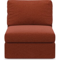 collin red armless chair   