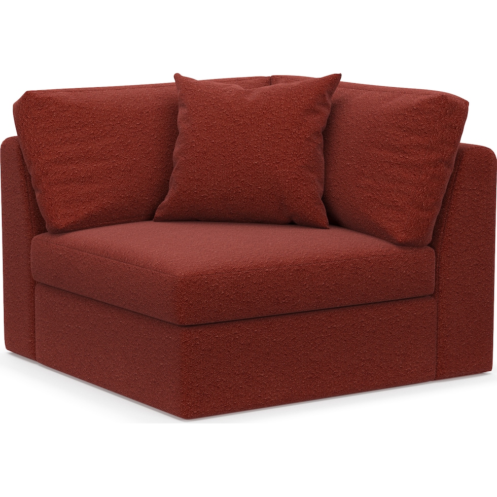 collin red corner chair   