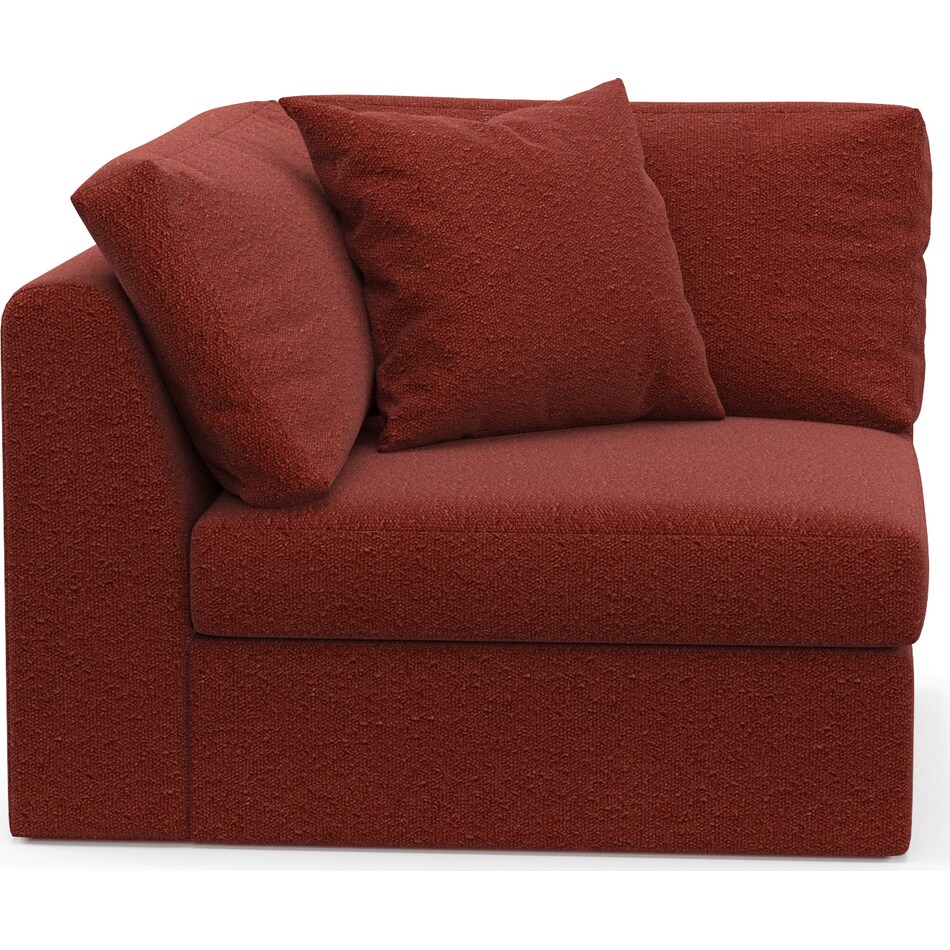 collin red corner chair   