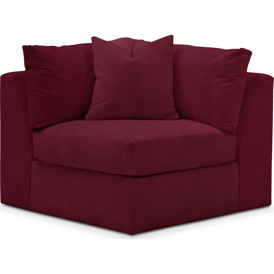 collin red corner chair   