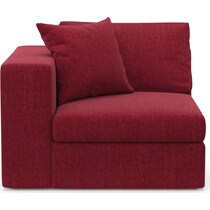 collin red left arm facing chair   