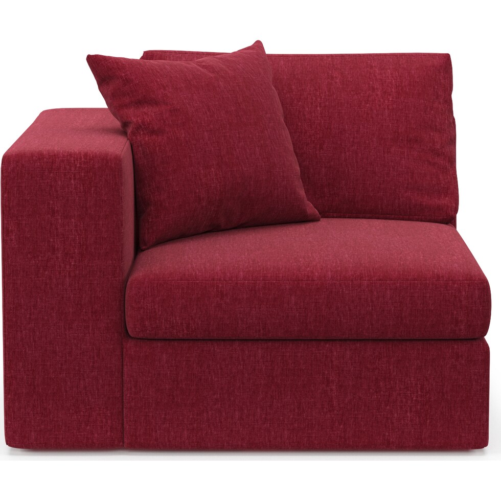 collin red left arm facing chair   