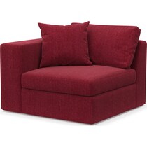 collin red left arm facing chair   