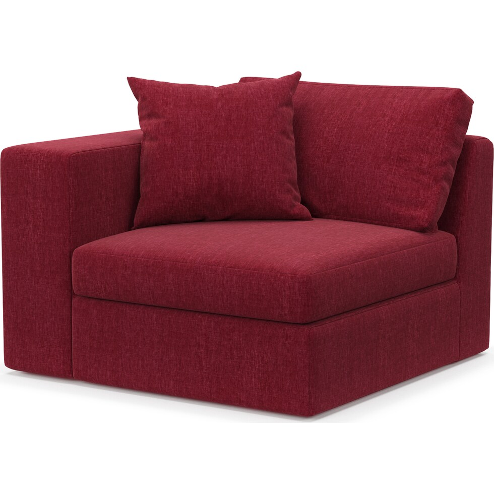 collin red left arm facing chair   