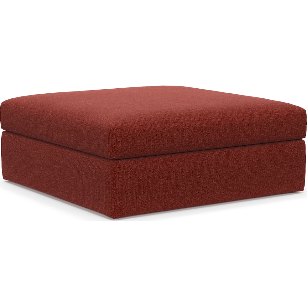 collin red ottoman   