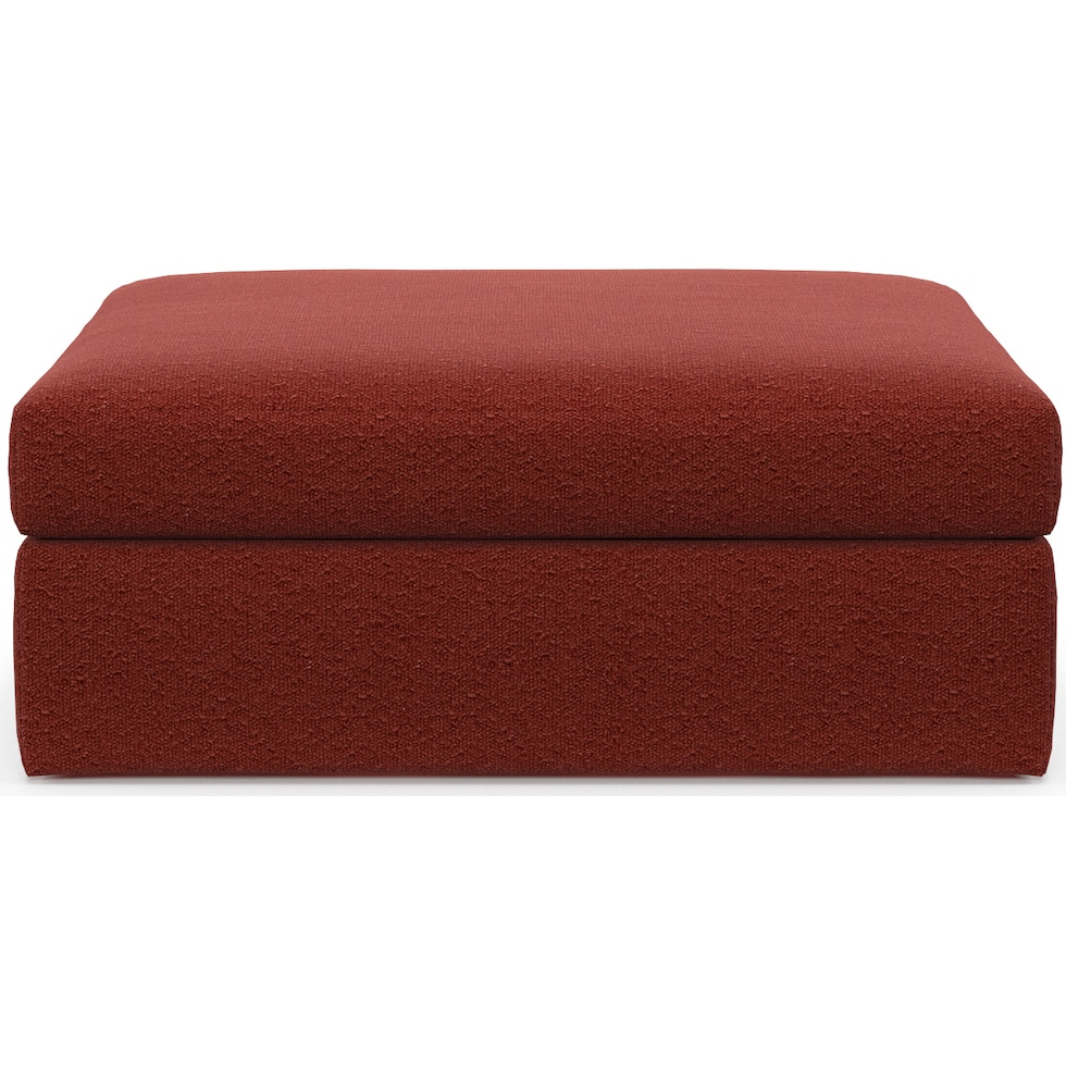 collin red ottoman   