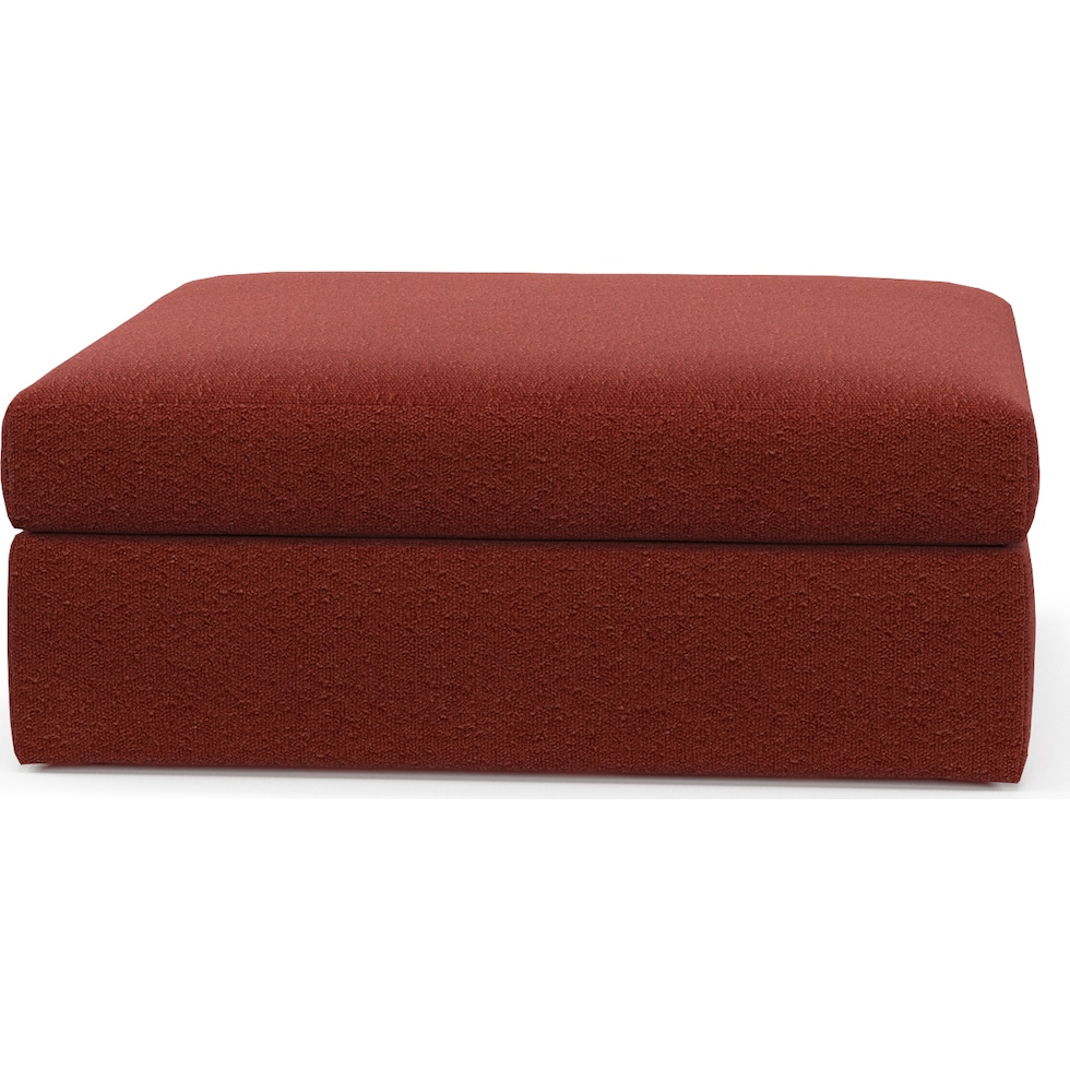 collin red ottoman   