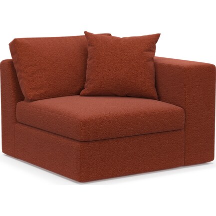 Collin Foam Comfort Right-Facing Chair - Bloke Clay