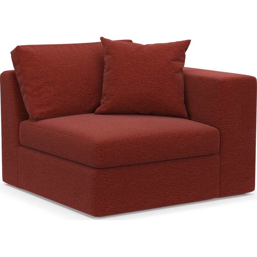 collin red right arm facing chair   