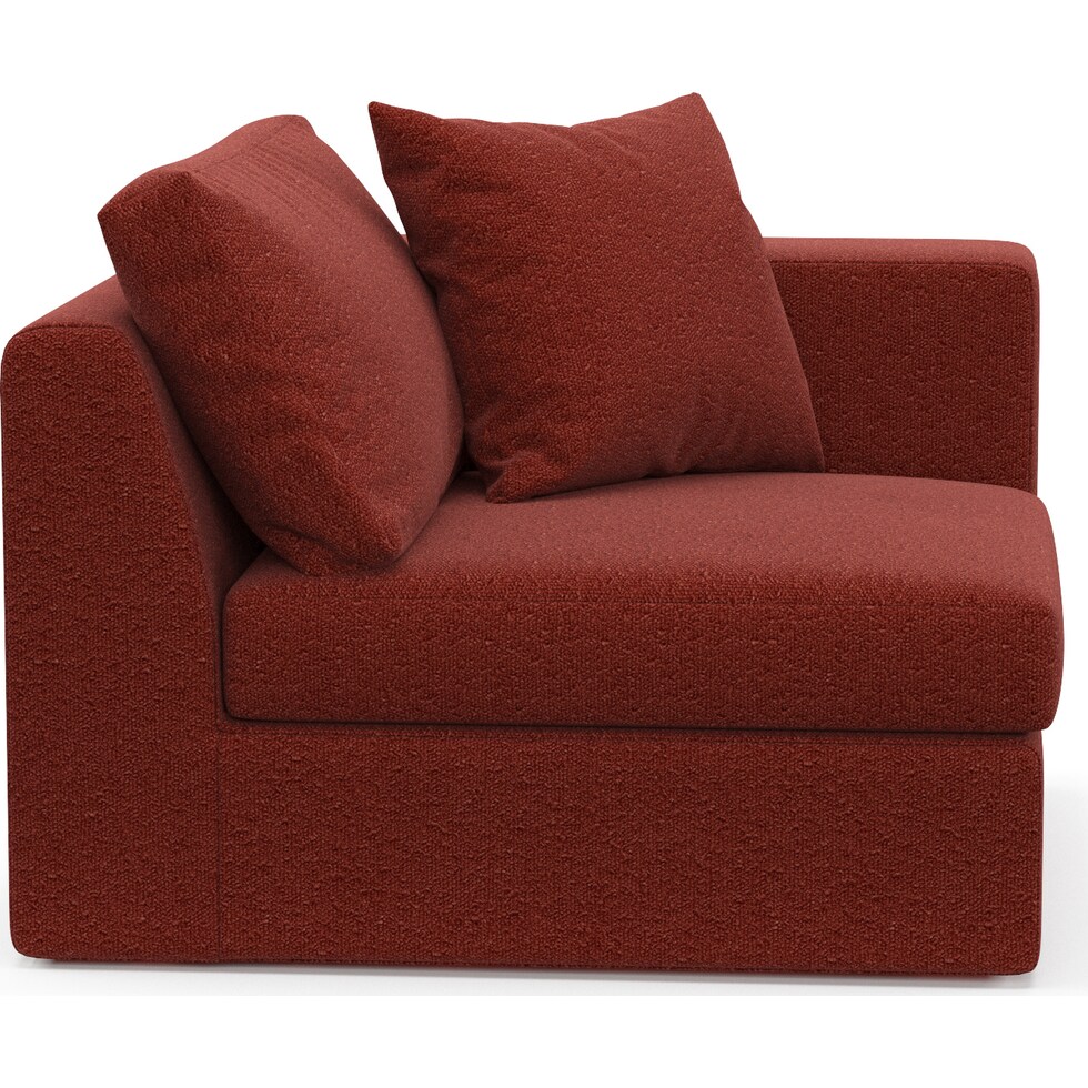 collin red right arm facing chair   